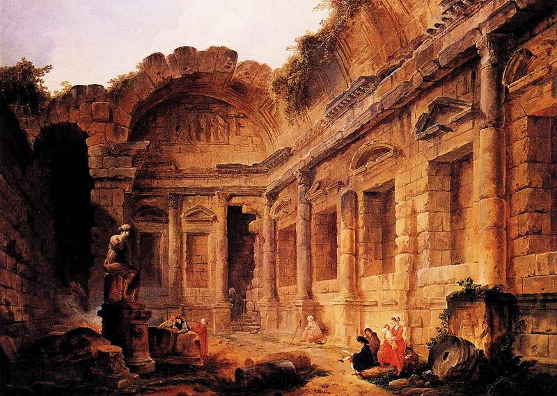 Robert Henri Interior of the Temple of Diana at Nimes France oil painting art